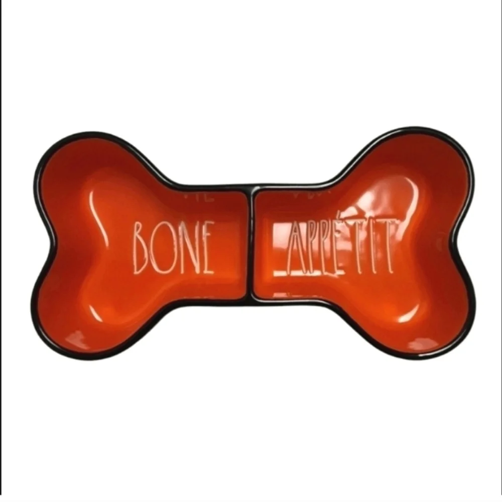 Rae Dunn Ceramic Dog Food and Water Bowl