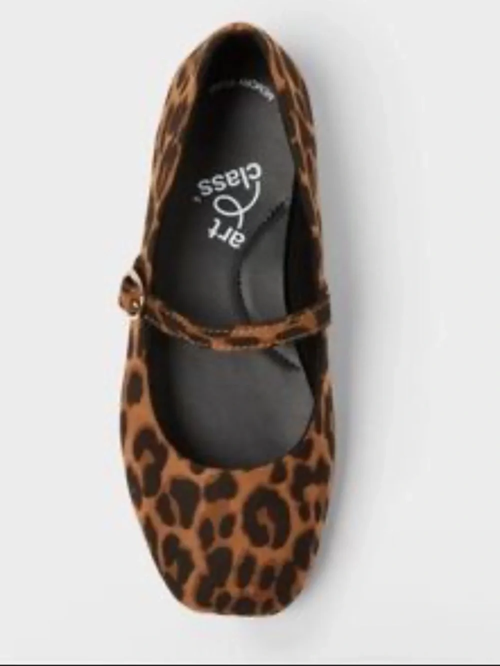 Art Class Girls Brown Bronwyn Mary Jane Flats Leopard Print Various Sizes