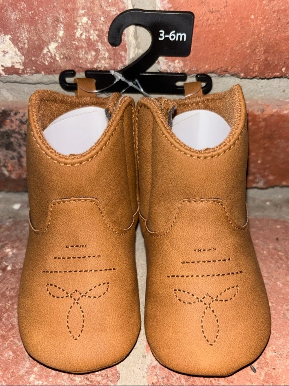 Carter's Baby Boots -Soft Sole Crib Shoes Pre-Walkers Boy or Girl Rodeo Sz 3-6m