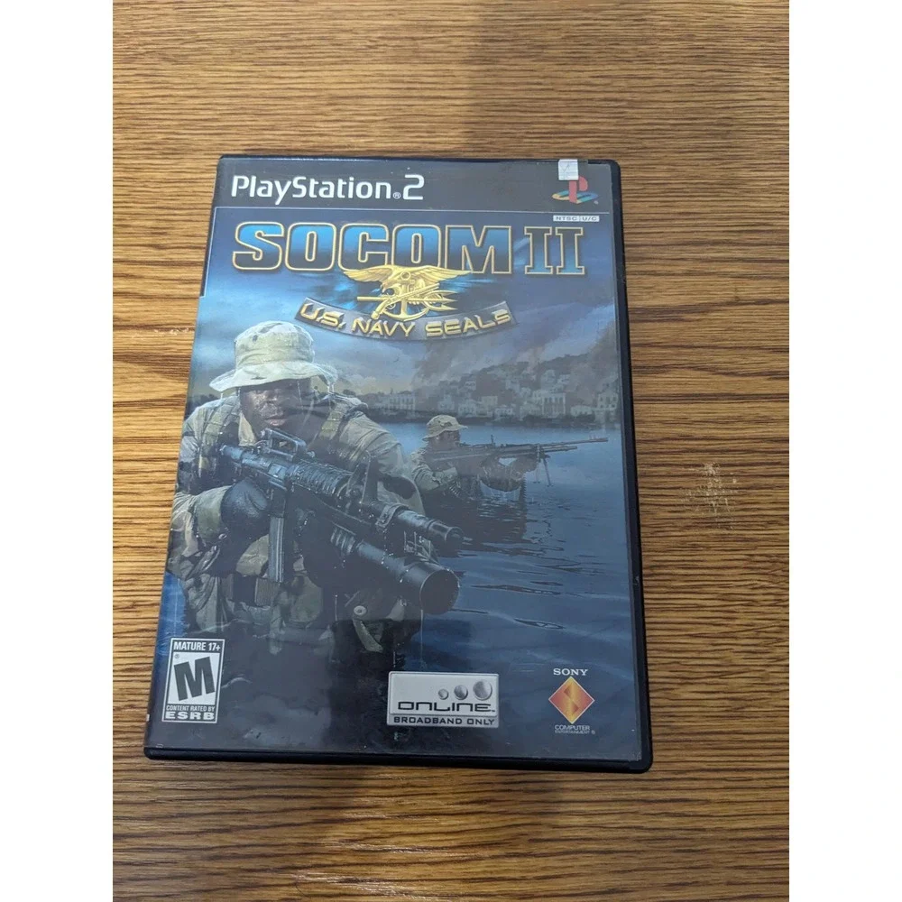 SOCOM II US Navy SEALs PlayStation 2 PS2 Game Complete w/ Case Disc‎