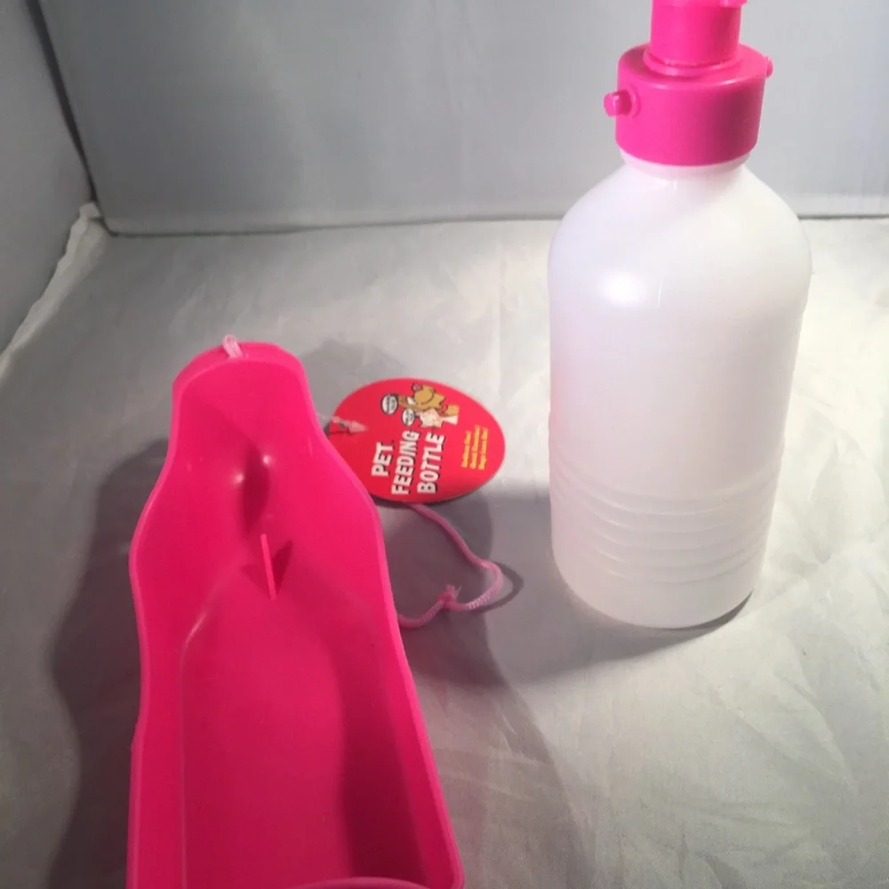 Pet Feeding neon pink