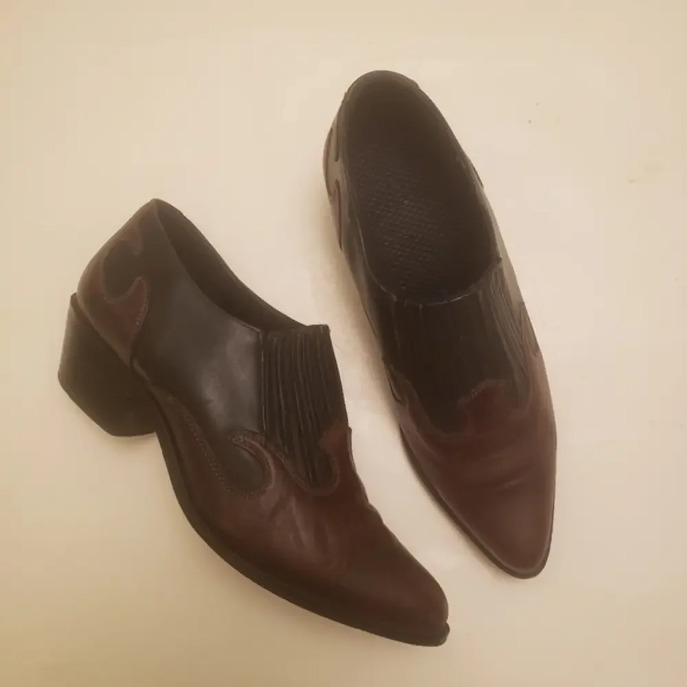 Dingo‎ Western Style Black brown Leather ankle Booties