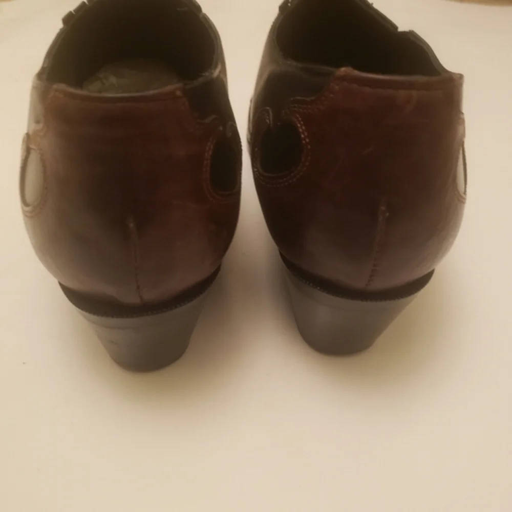 Dingo‎ Western Style Black brown Leather ankle Booties