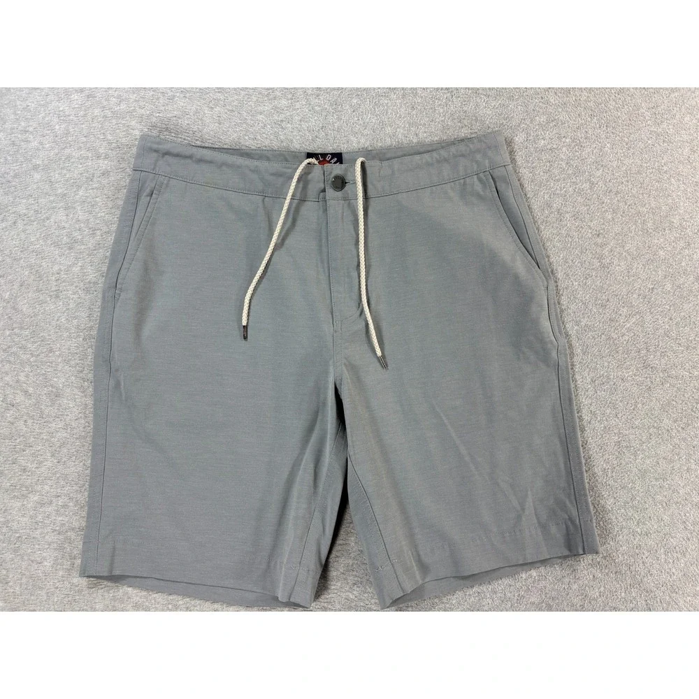 Faherty ALL DAY Drawstring Waist Casual Shorts (Men's 34) Gray - 9