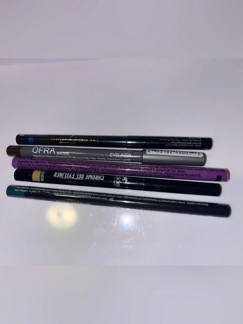 5 Mixed Eyeliner Pencil Set - Brown, Electra, Salvage, Orchid, Berry Blue