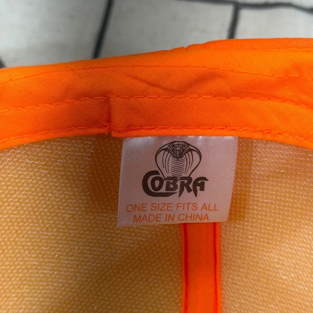 Cobra Turkey and the Wolf Trucker Hat OS Neon Orange Foam Snapback Patch Cap