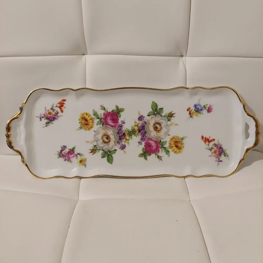 Limoges Floral Gilt Porcelain 16