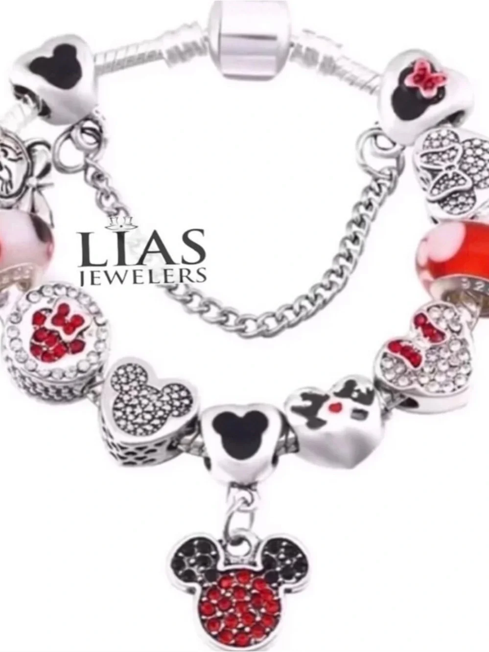 Brand New Disney Minnie Mouse pandora style bracelet