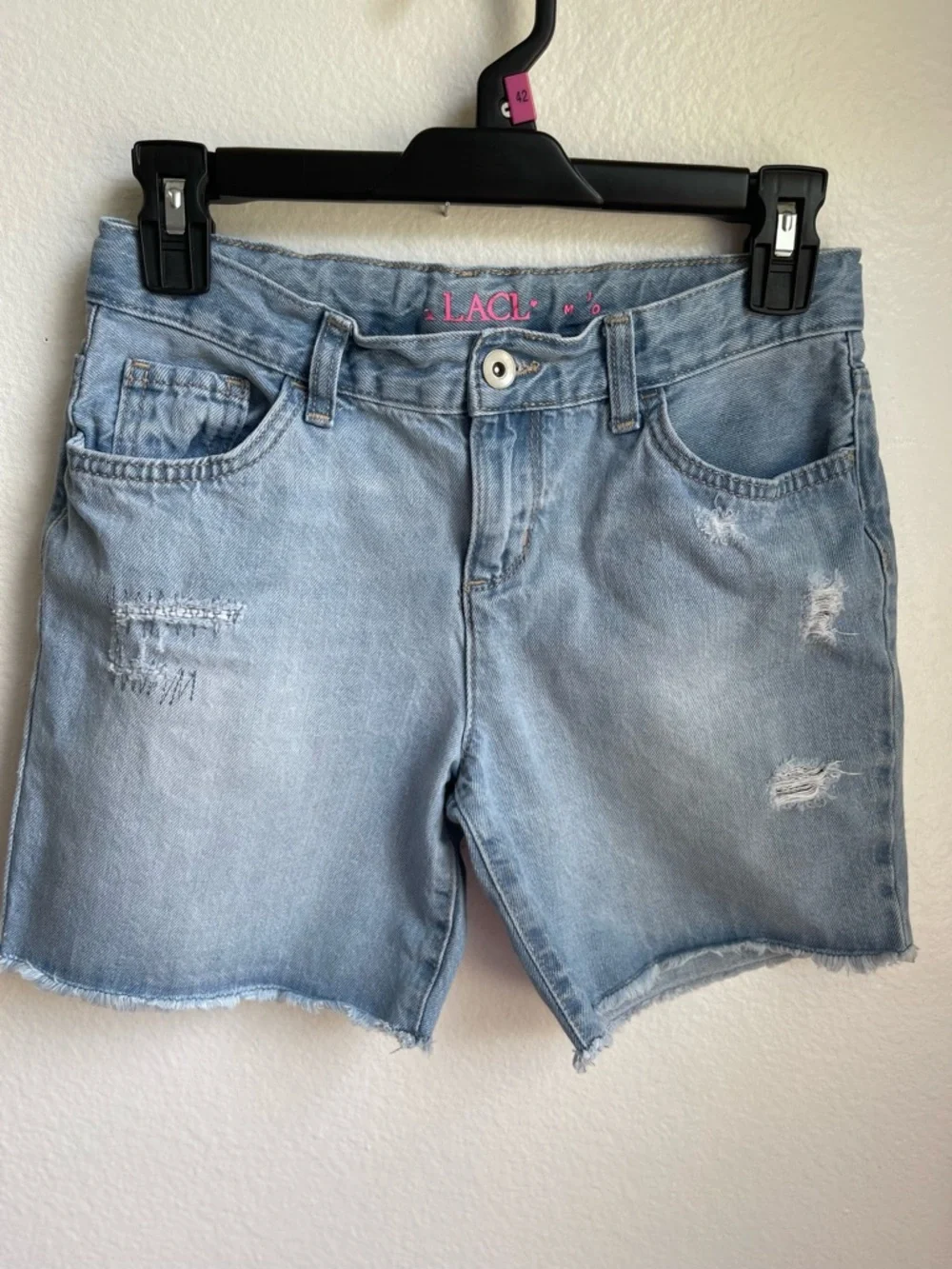 The‎ Children's Place Light Blue Distressed Denim Shorts Size 10