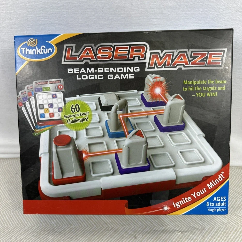 ThinkFun Laser Maze STEM Toy Set Brain-Boosting Game Ages‎ 8+ Logic Homeschool