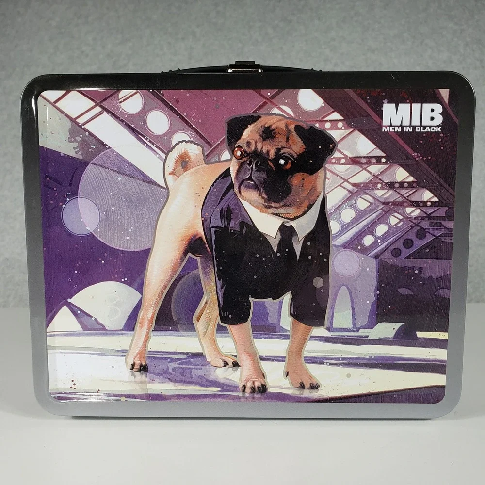 Men in Black MIB Frank the Pug Tin Lunch Box Movie Memorabilia Sci-Fi Collectibl