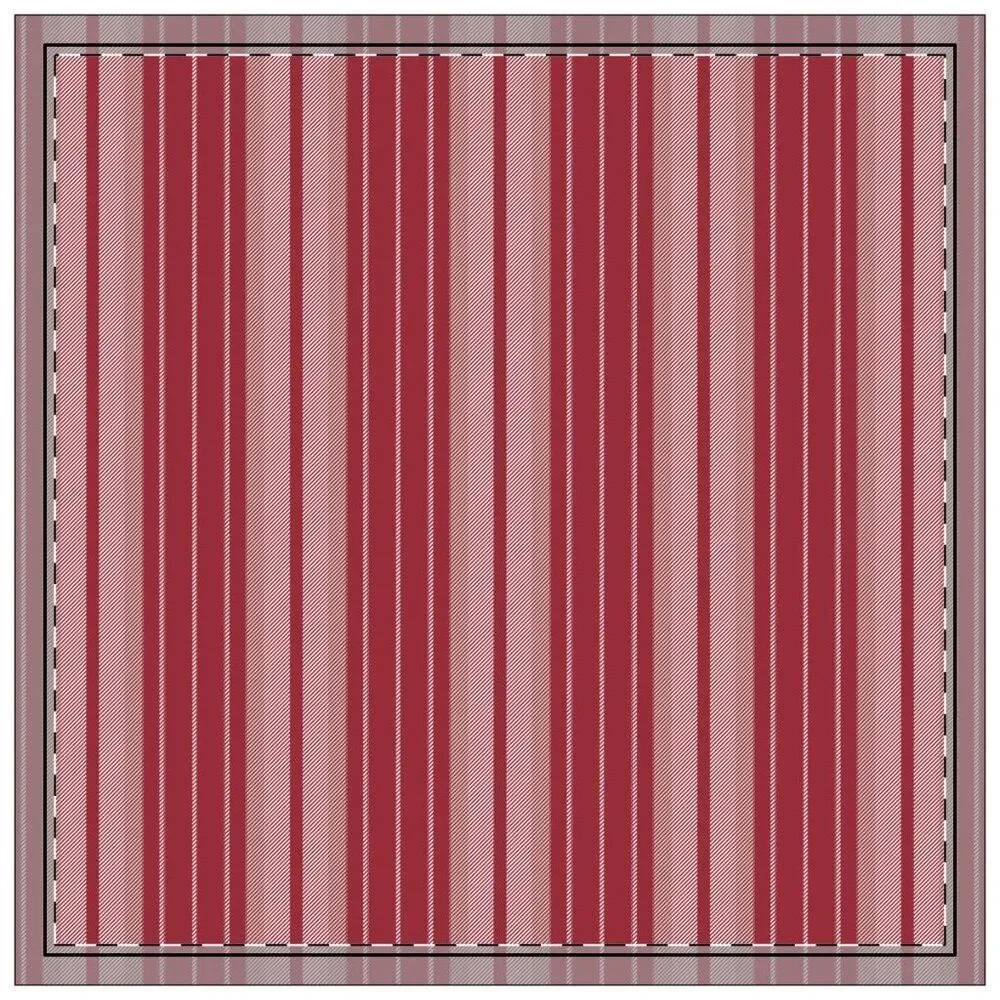 NWT Porter Anna- Crimson & Cream  Cotton Napkin 4-set, Stripe
