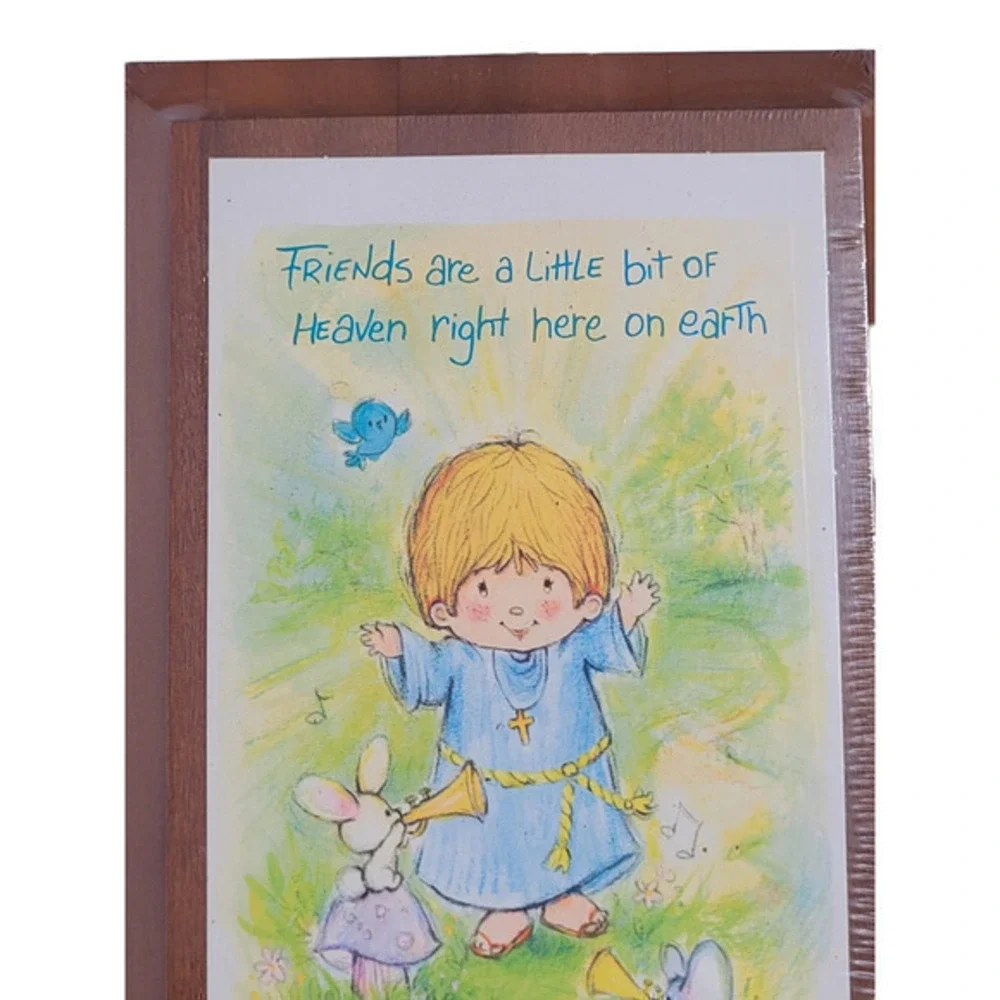 Vintage American Greetings Happy Holies Friends are a Little‎ Bit Wall Decor