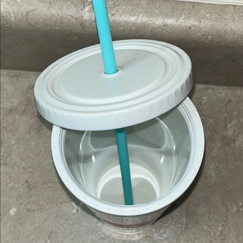 Kate Spade Break the Ice Tumbler - White and Blue