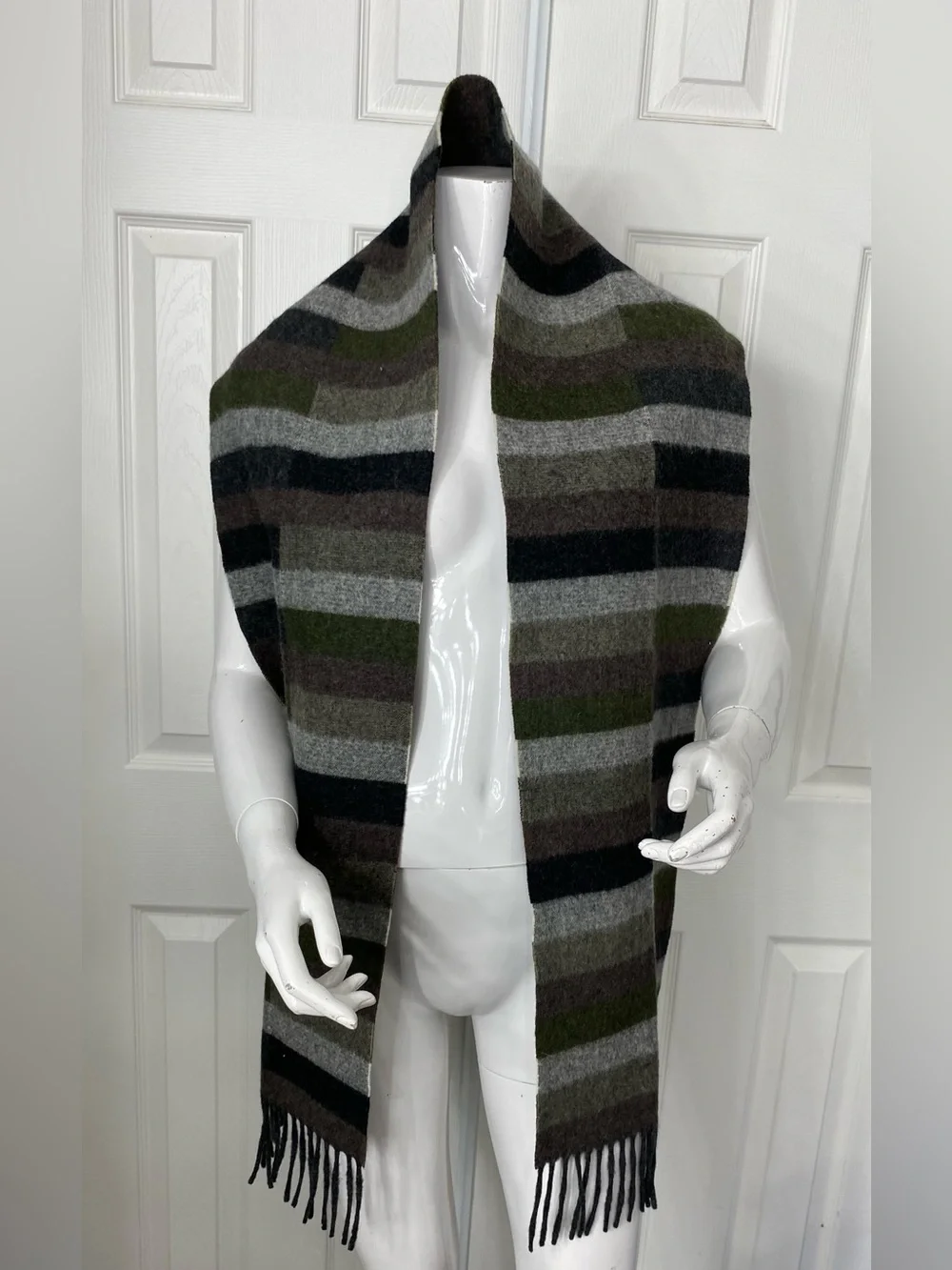 Eddie Bauer striped wool