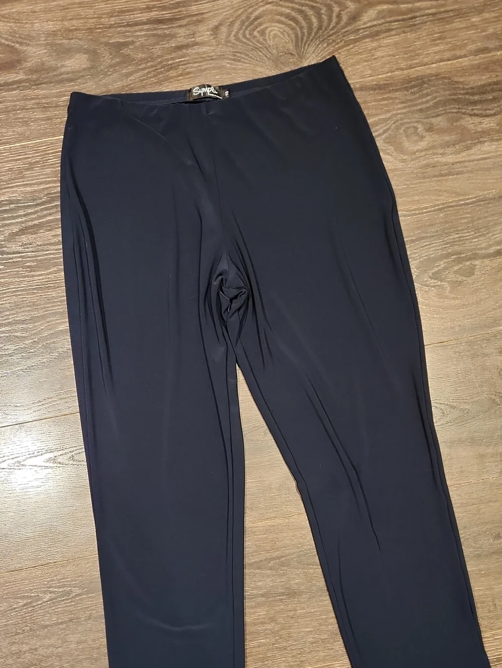 ❤️ SYMPLI HIGH RISE NARROW PANT MIDI, PULL ON, NAVY BLUE, 10 (30)