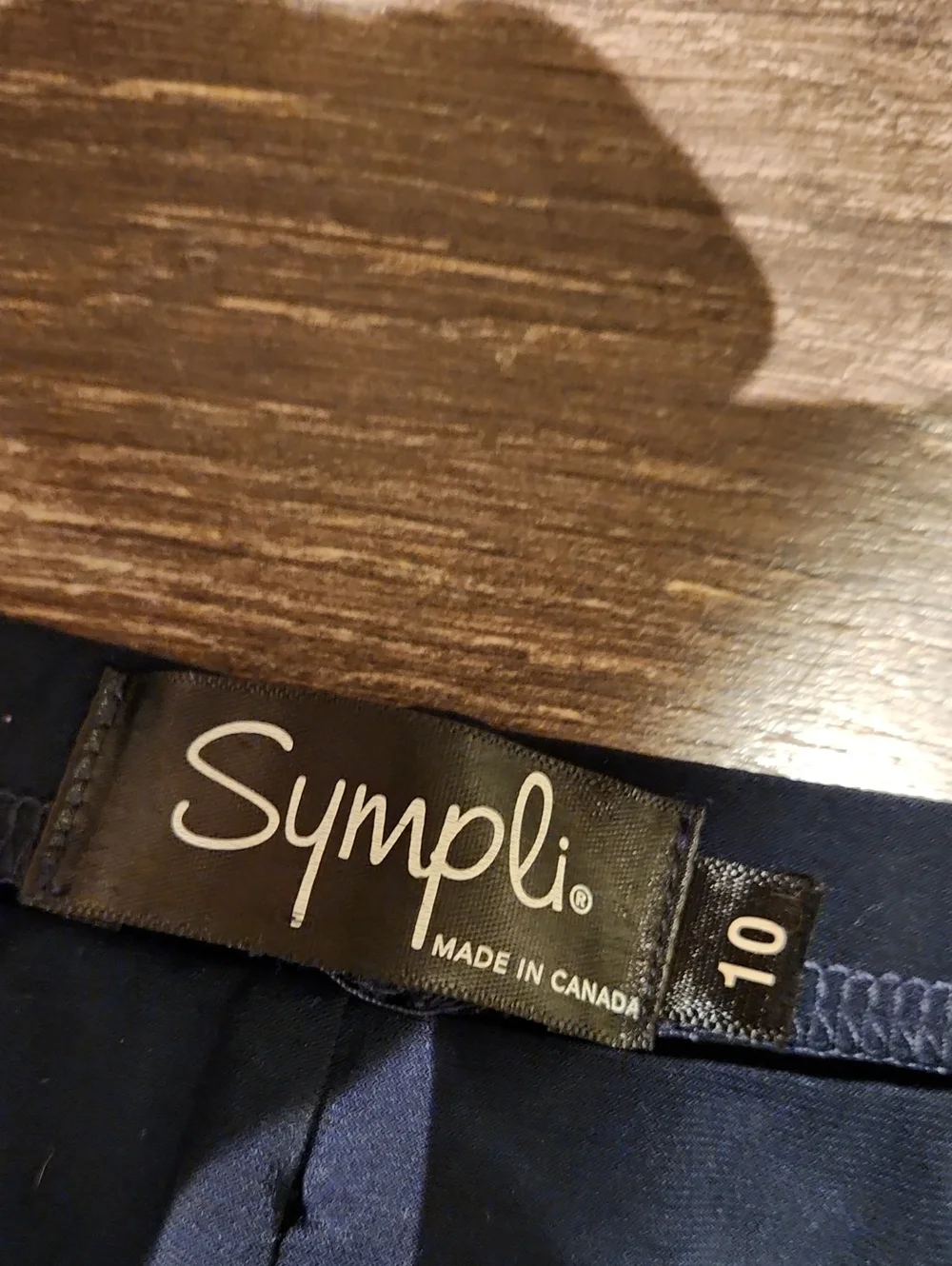 ❤️ SYMPLI HIGH RISE NARROW PANT MIDI, PULL ON, NAVY BLUE, 10 (30)