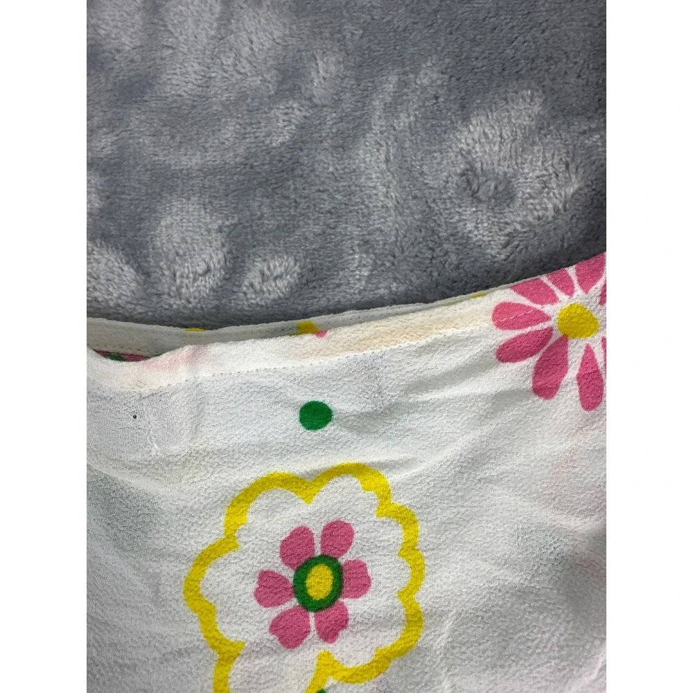 Mister Zimi Womens Floral Sleeveless Mini Dress White Pink Yellow Size 14