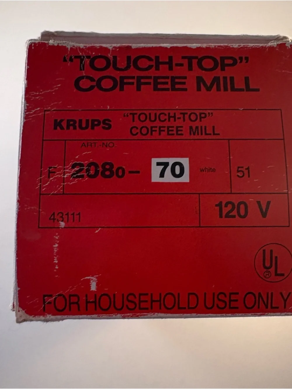Krups type 208