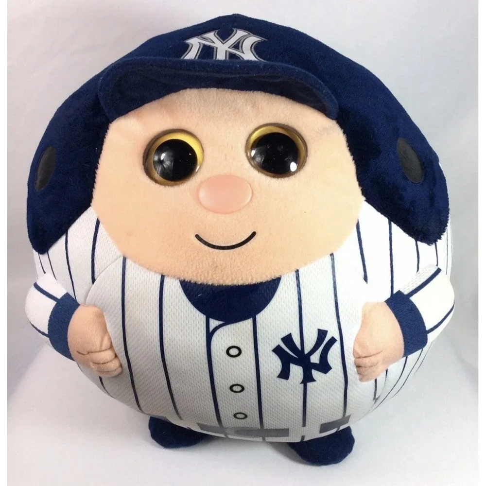 Ty Beanie Ballz Medium Plush Ball New York Yankees‎ Player Stuffed Toy 2013. 5in