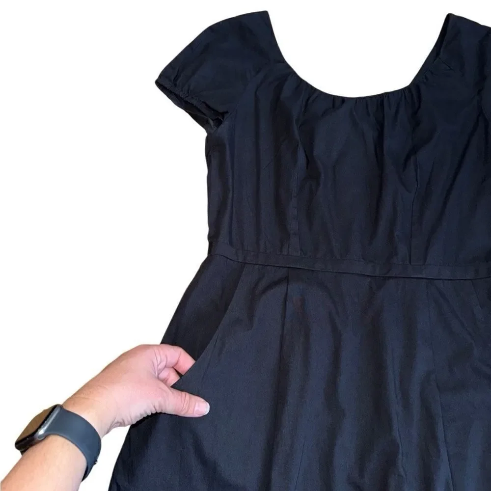 J. Crew Vintage Women's Black Mini Dress w/ Pockets - Size 6