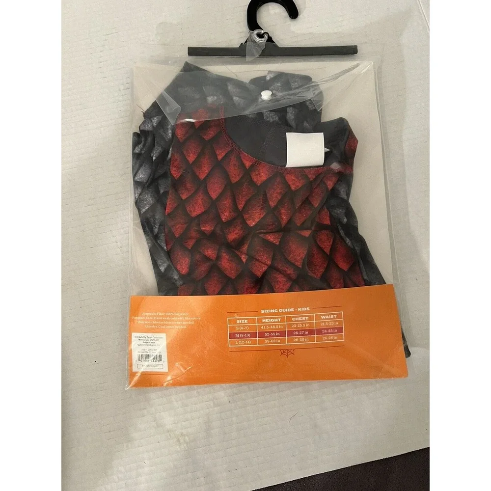 Hyde and Eek Black Boutique - Kids BLACK‎ DRAGON Costume (Medium) 10-12 New