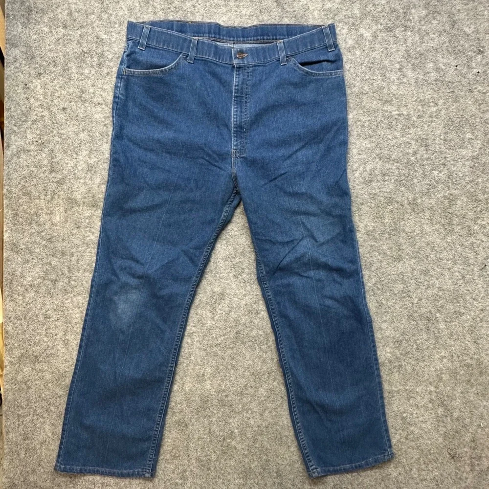 Vintage Levis Action Jeans Mens 42x30 Orange Tab Made in USA 90s Blue 4156B