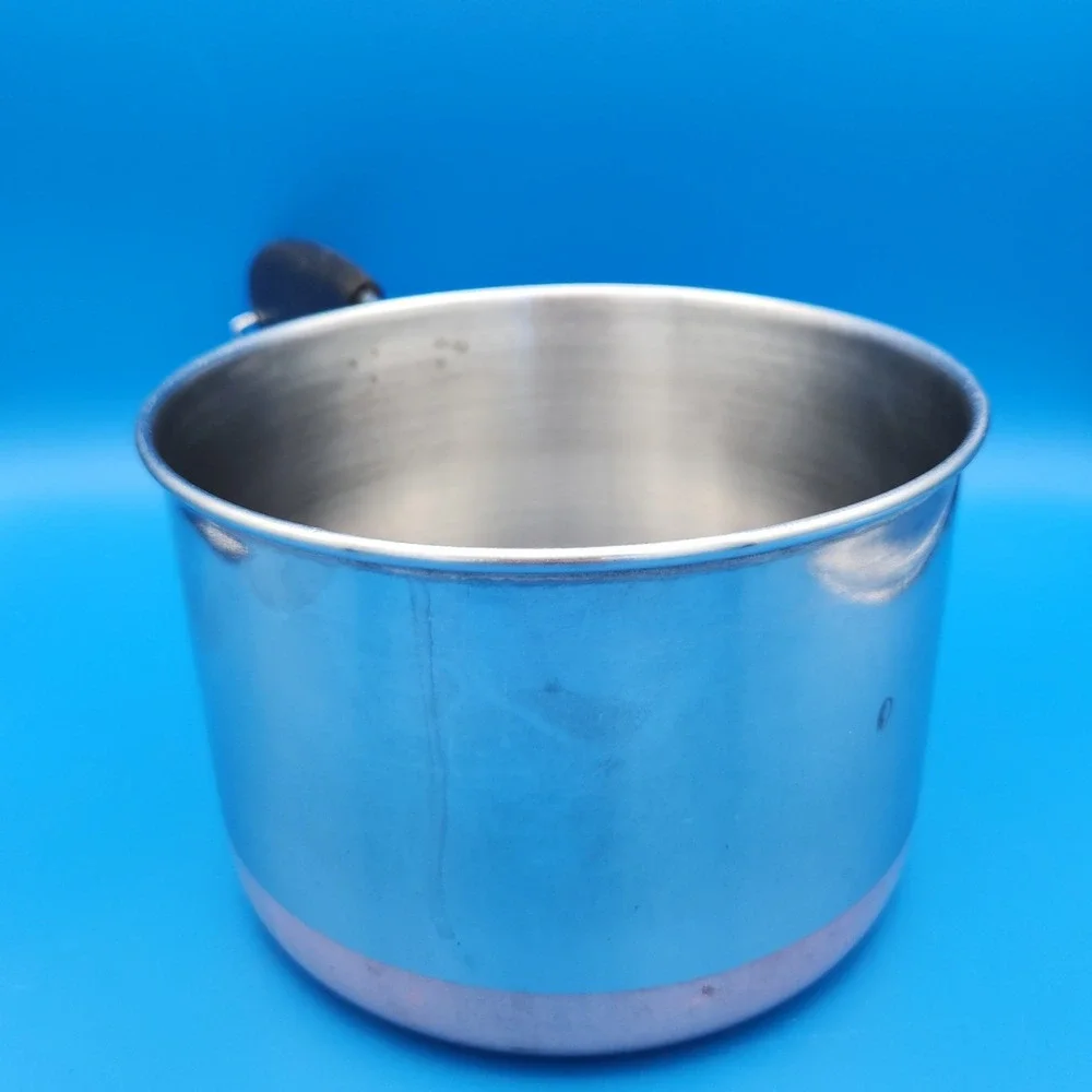 Vintage Revere Ware (?) Copper Bottom 1‎ Quart Stainless Saucepan