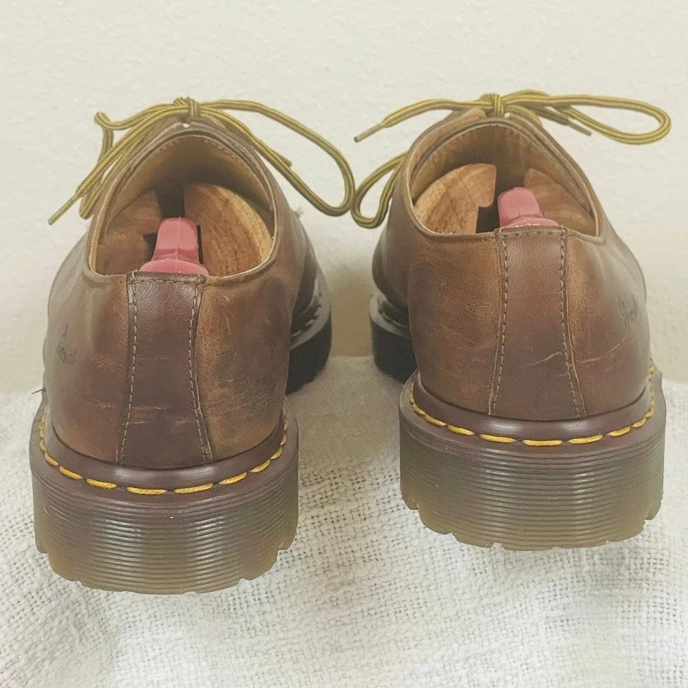 Dr Martens 1561 Mens US 10 UK 9 Brown Crazy Horse Leather Oxford England VTG Y2K