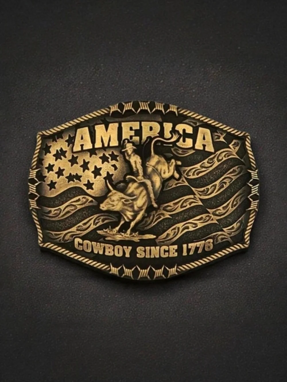 Montana Silversmiths Cowboy America Since 1776 Belt Buckle - Retail $50 - NEW‎