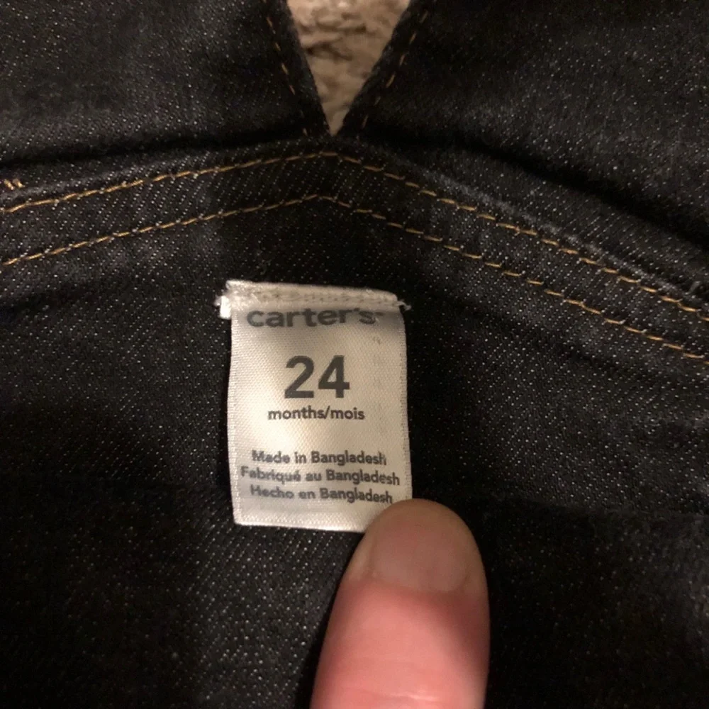 Carter’s Baby Girl or Boy Dark Jean Overalls Size 24 Months - Unbranded