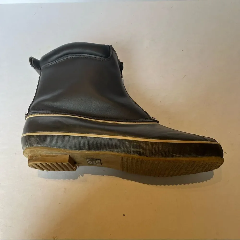 Men's Haband Ice House Boots Leather/Rubber With Steel Shank Brown Size 13EEE
