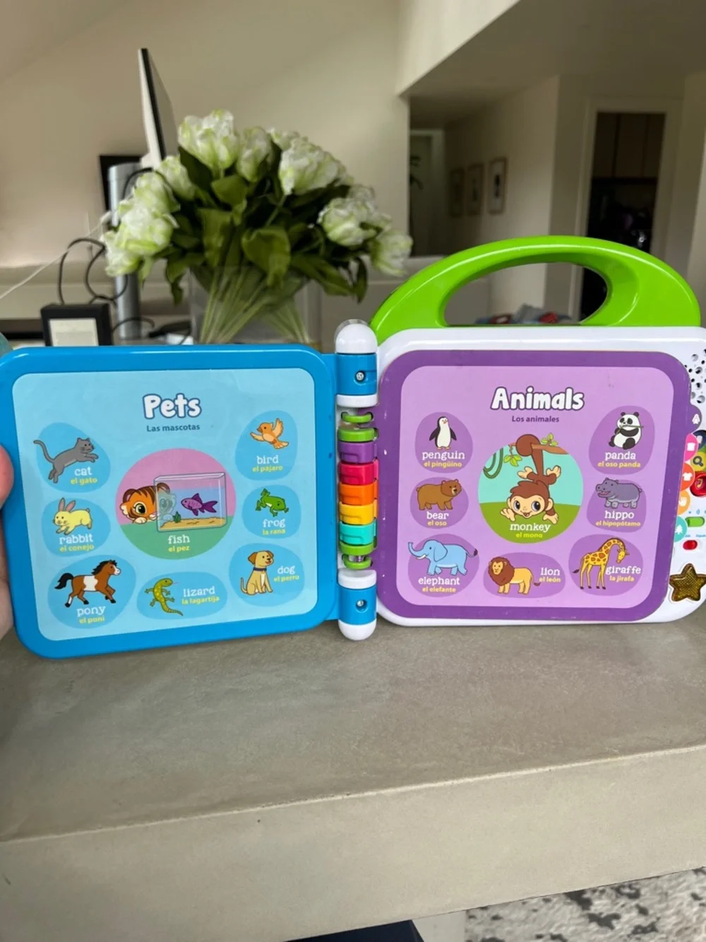Leapfrog Learning Friends 100‎ Words Book - English/Spanish