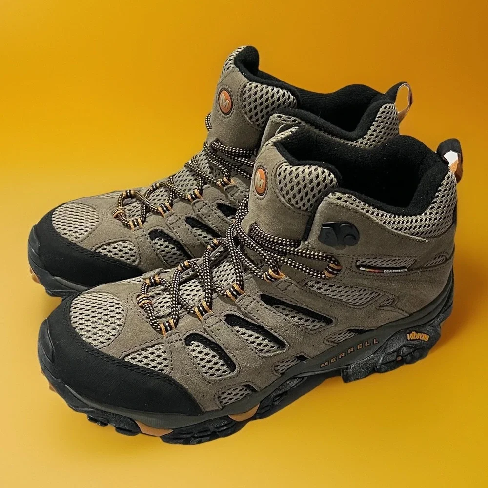 Merrell J86593W Mens Brown Walnut Continuum Vibram Waterproof Hiking Lace Boot 8