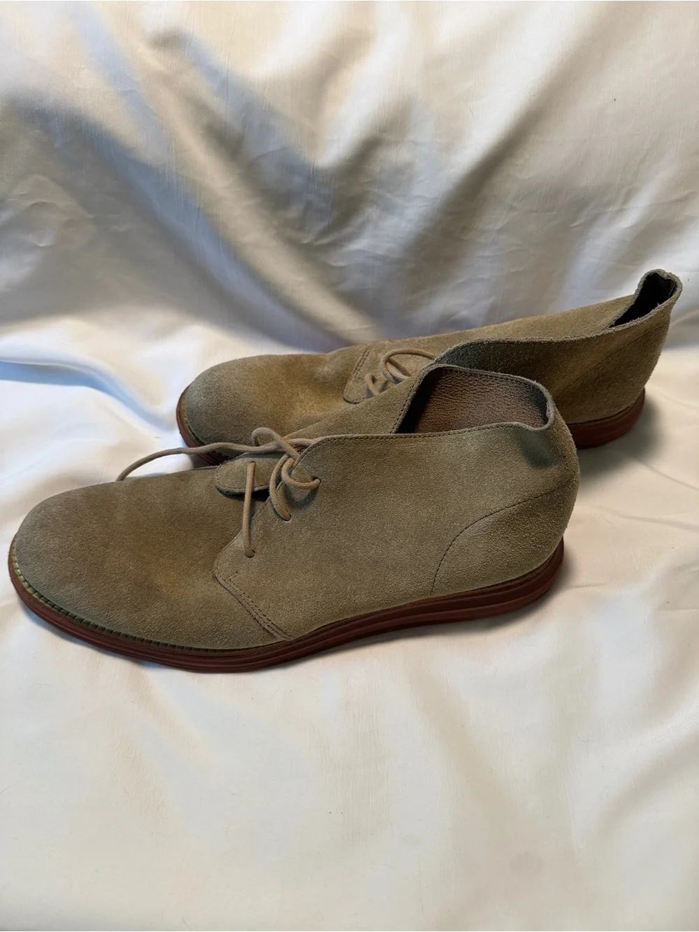Cole Haan LunarGrand Suede Chukka Boots Tan Men’s Size 11
