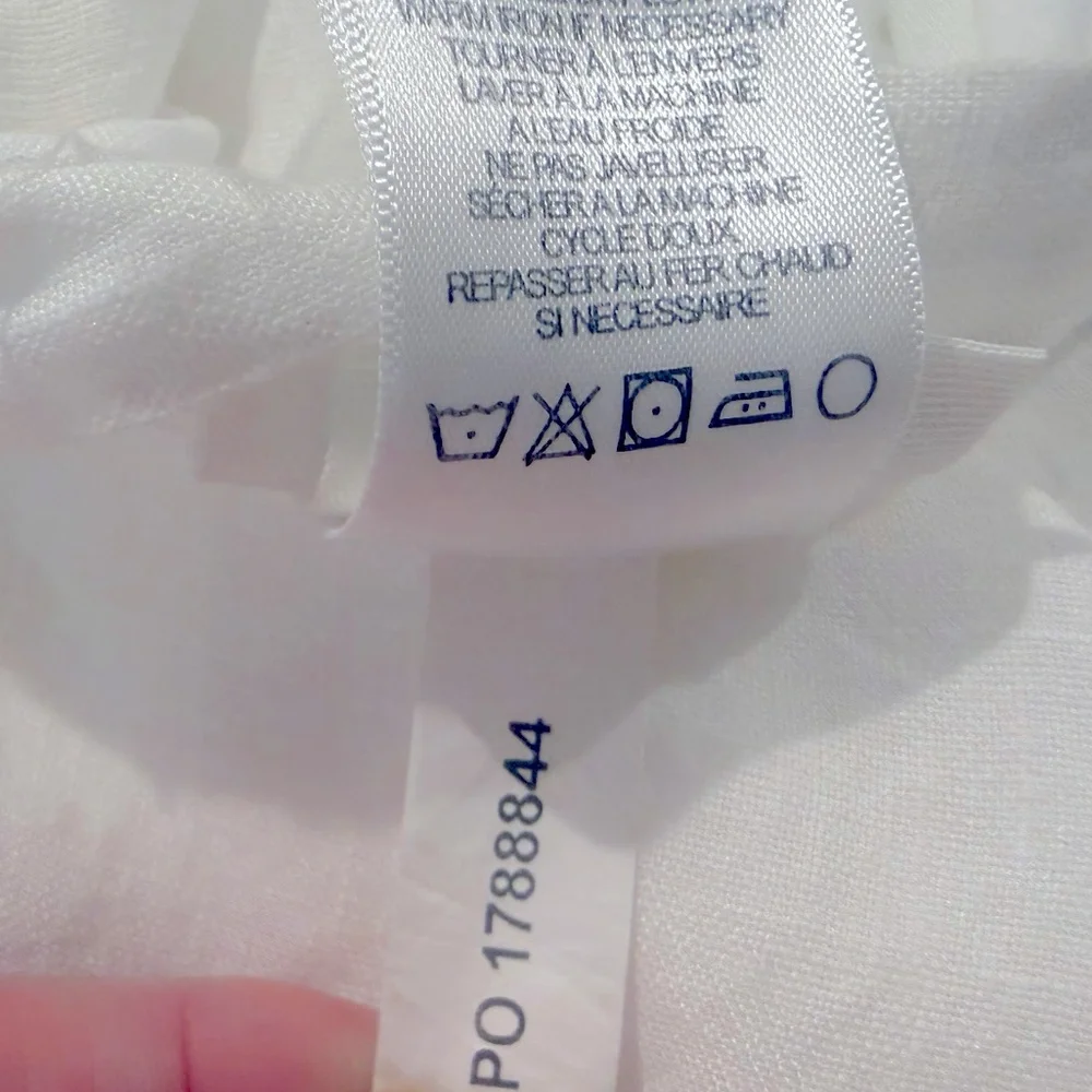 Anthropologie stitched linen