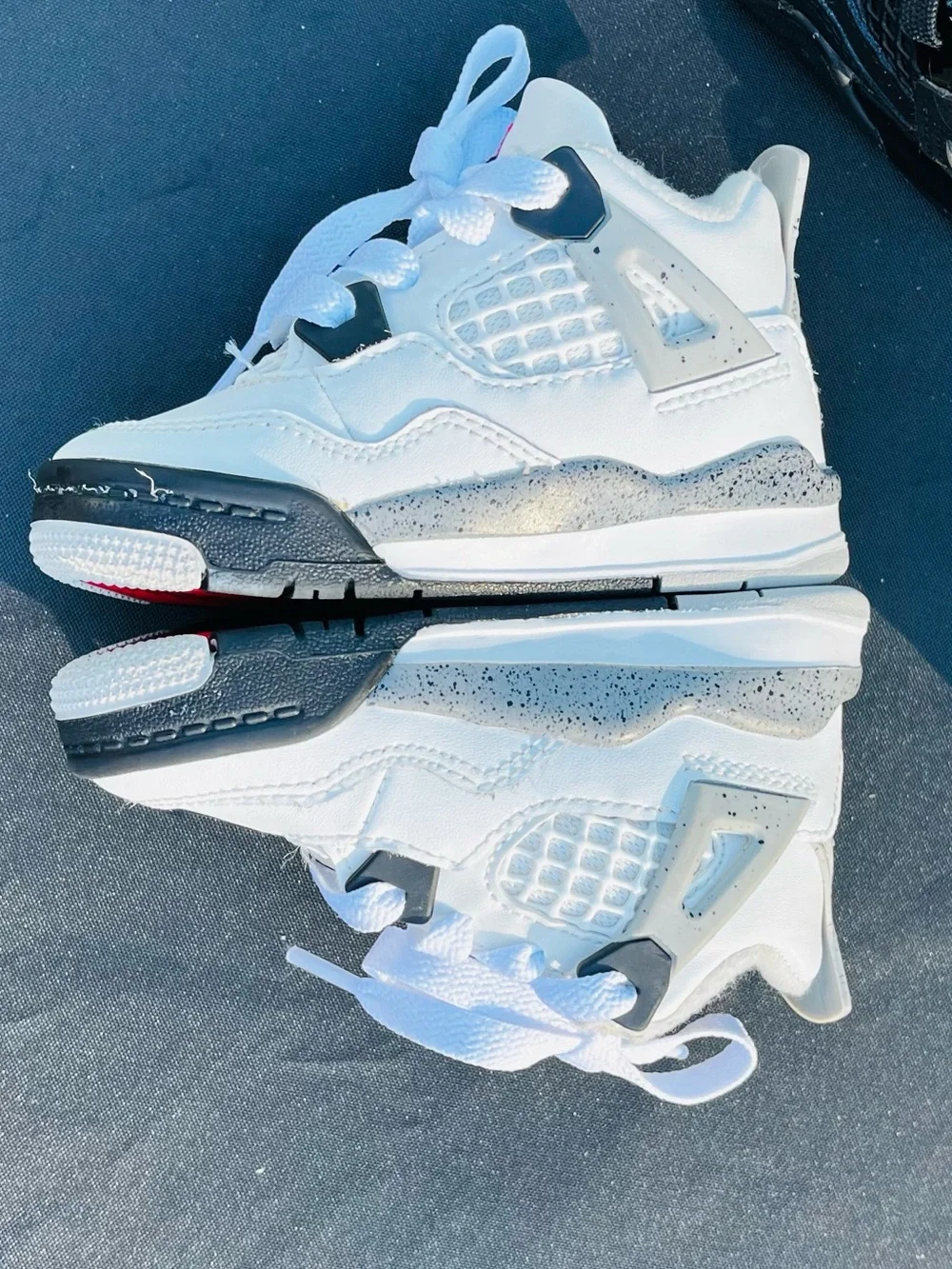 ✨Jordan 4 Retro ‘White Cement’, TD Size 5C✨
