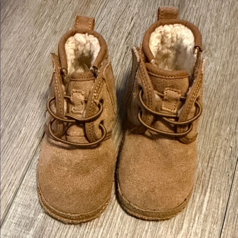 UGG Tan Kids Boots with Cozy Lining