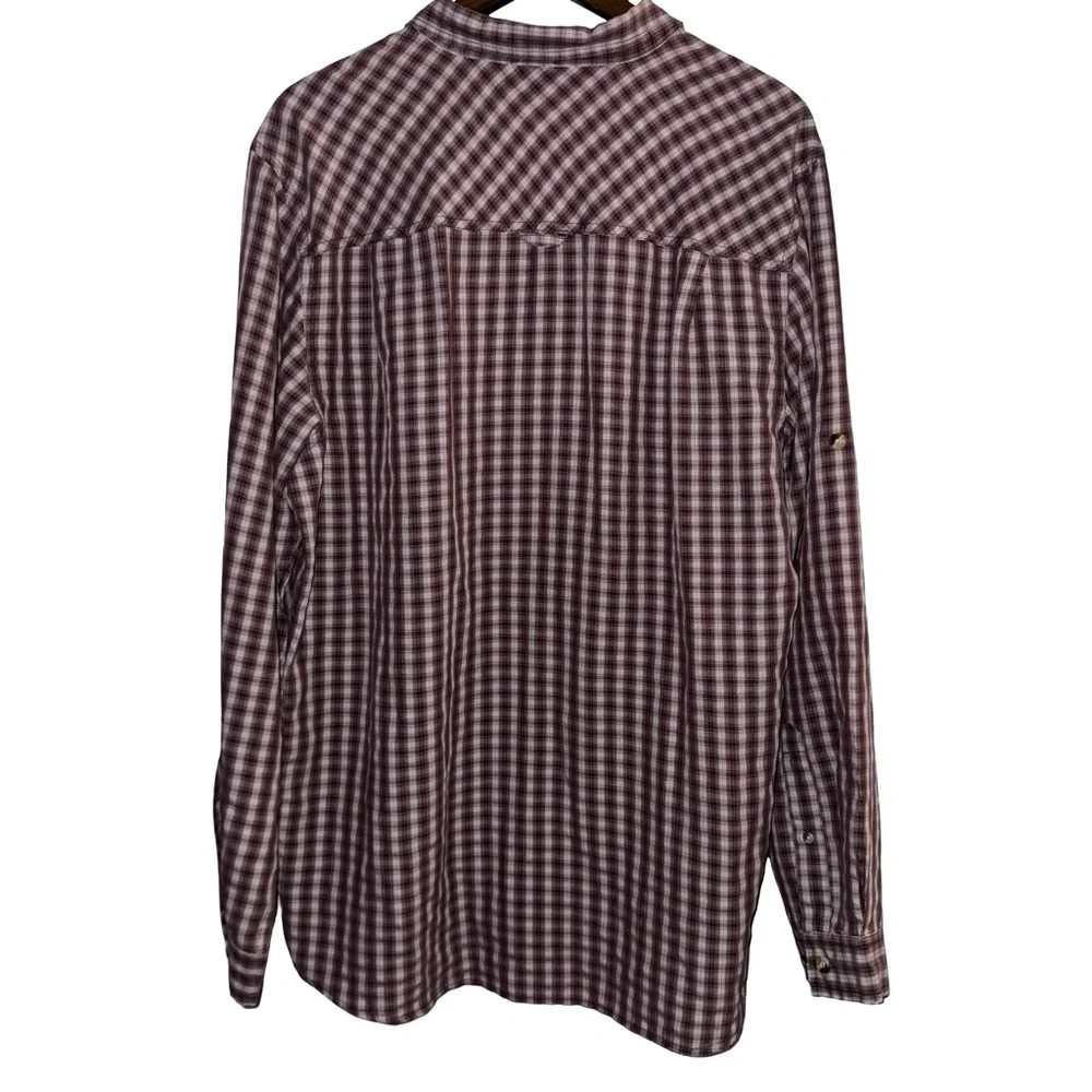 The North Face Plaid Hiking Shirt Lightweight Outdoor Travel‎ Button Up Gorpcore
