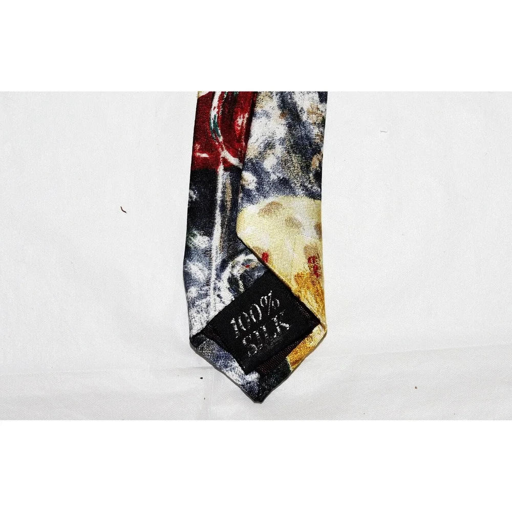 Tabasco‎ Men's Tabasco Sauce Abstract Print Silk Neck Tie