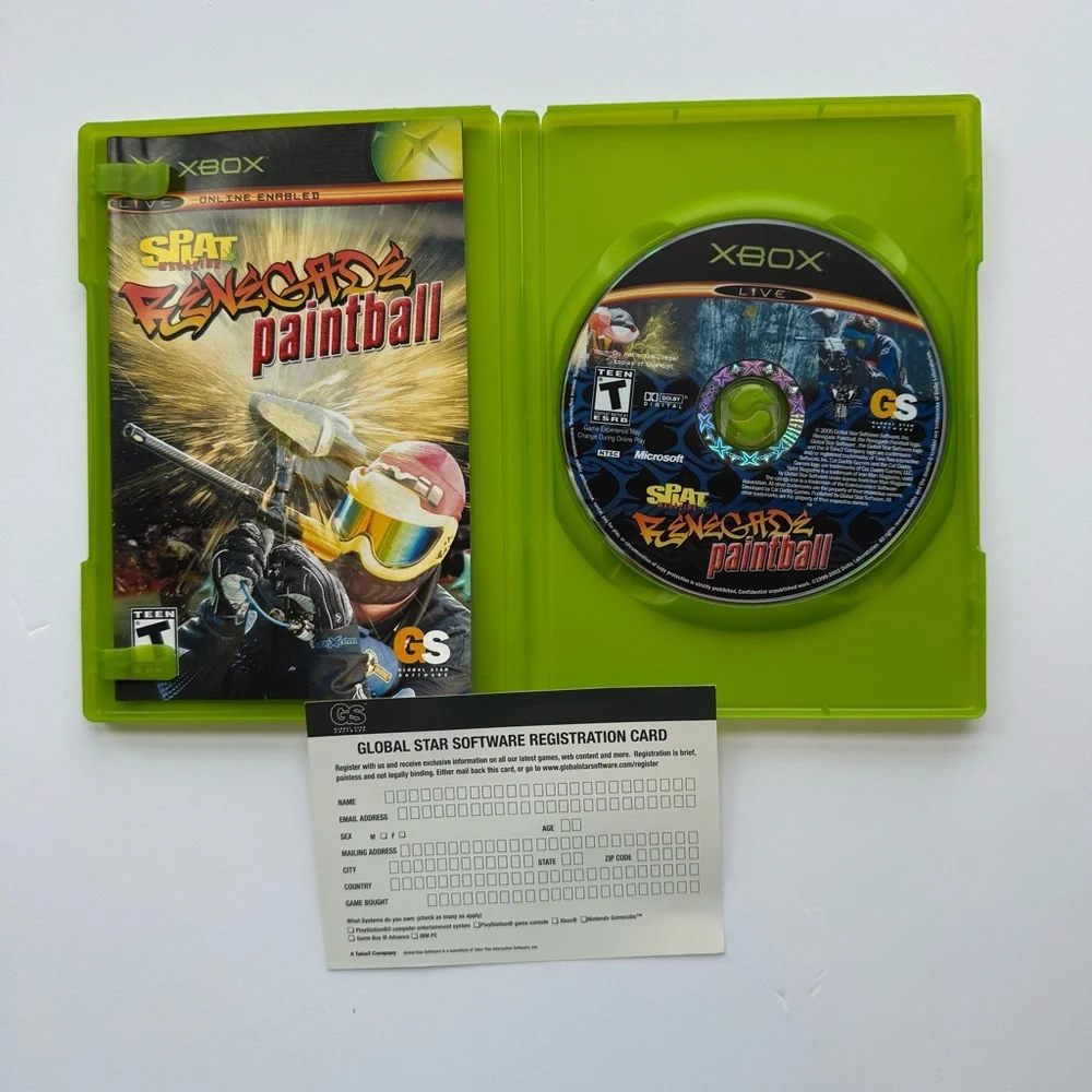 Splat Magazine Renegade Paintball (Xbox,‎ 2005) CIB