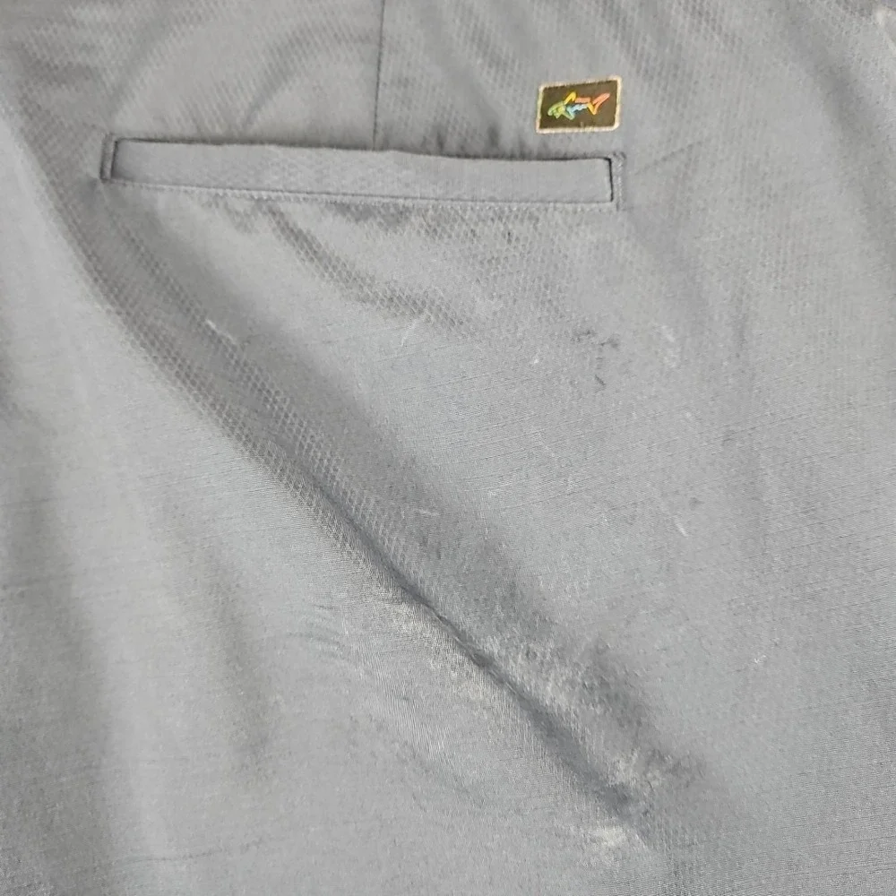 Greg Norman Mens Sz 42 Stretch Flat‎ Front Chino Diamond Pattern Golf Shorts