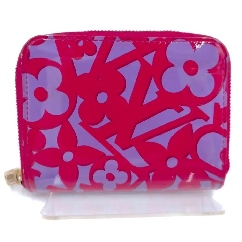 Louis Vuitton Ltd Edition Sweet Monogram Pink Purple Vernis Zippy Wallet Coin