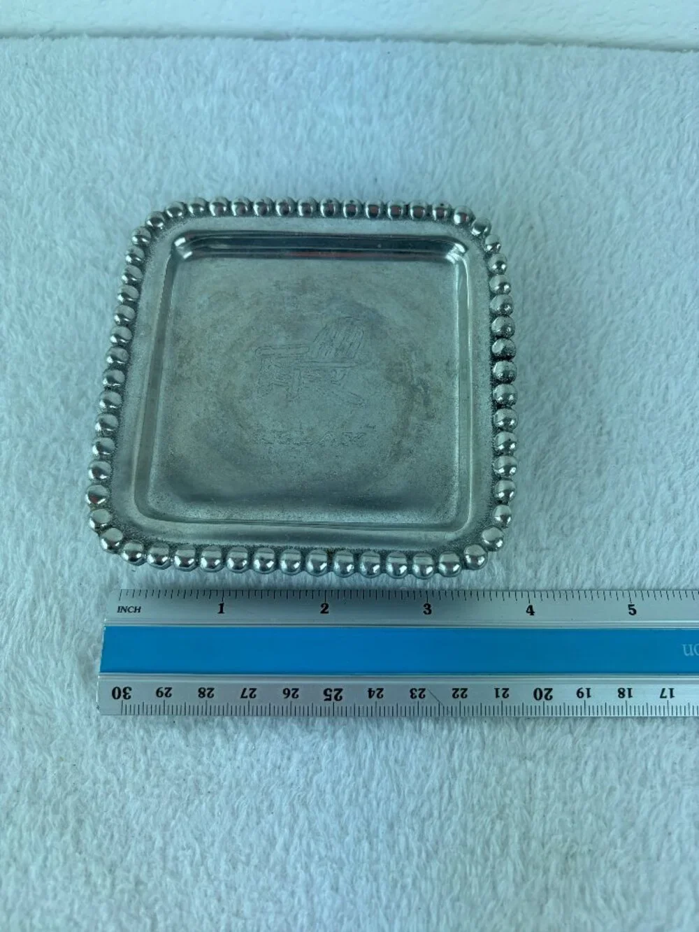 Tommy Gahamas Trinket Tray Silver 4