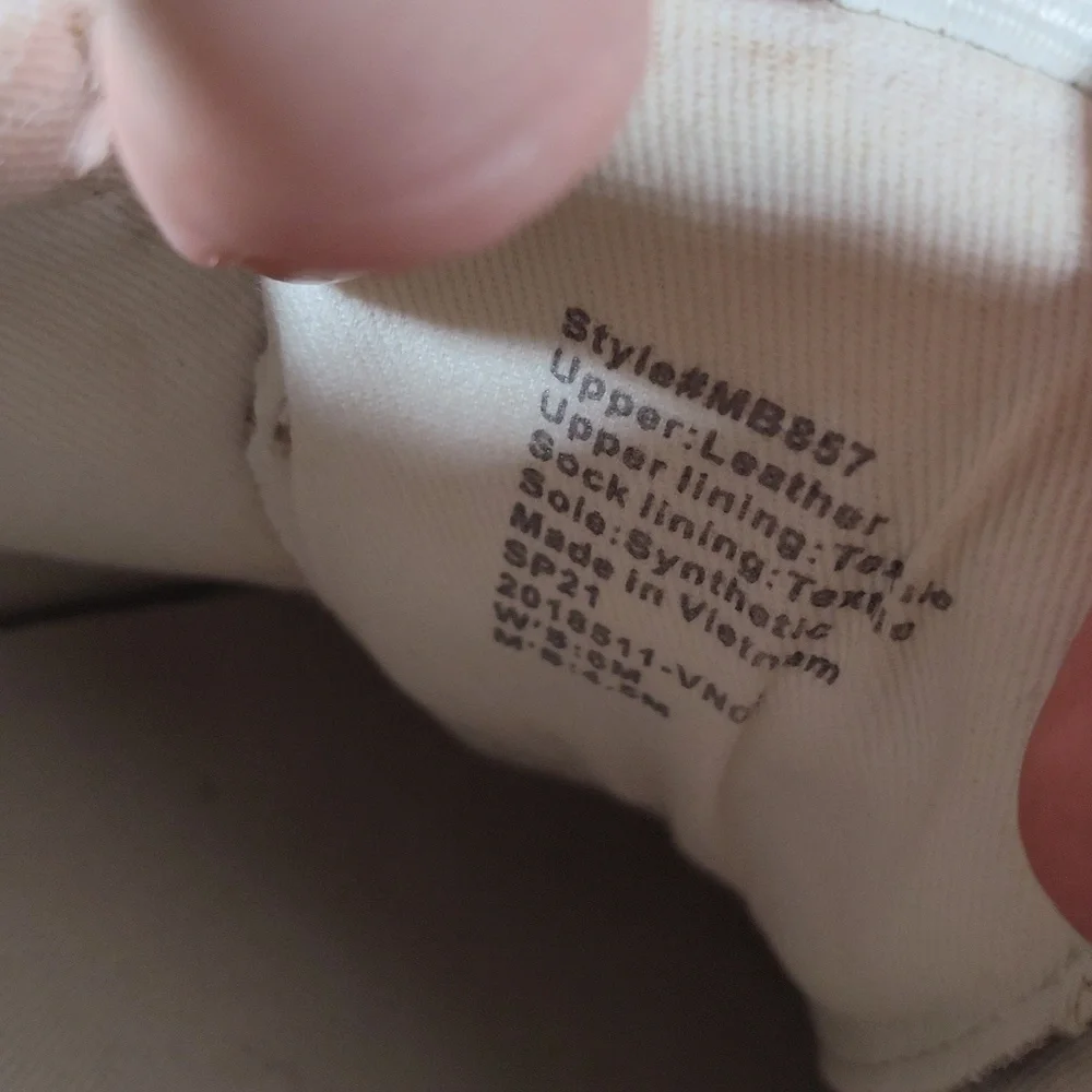 Madewell white tan