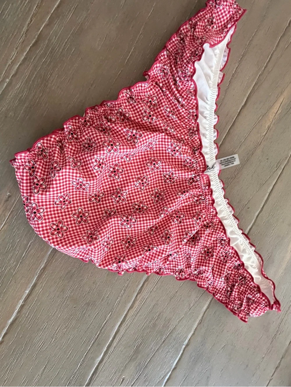 Frankies Bikinis along rise white