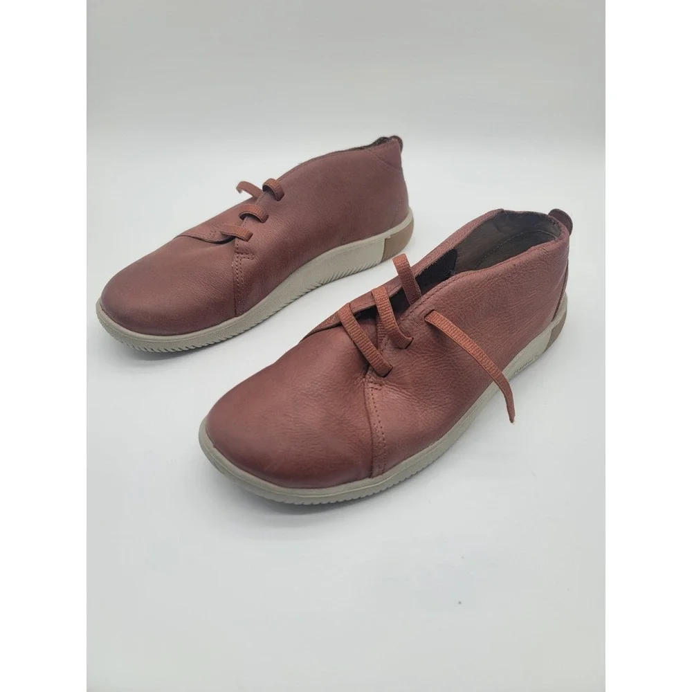 KEEN KNX Chukka Leather Shoes Mens 11 Brown Minimalist Comfort Casual
