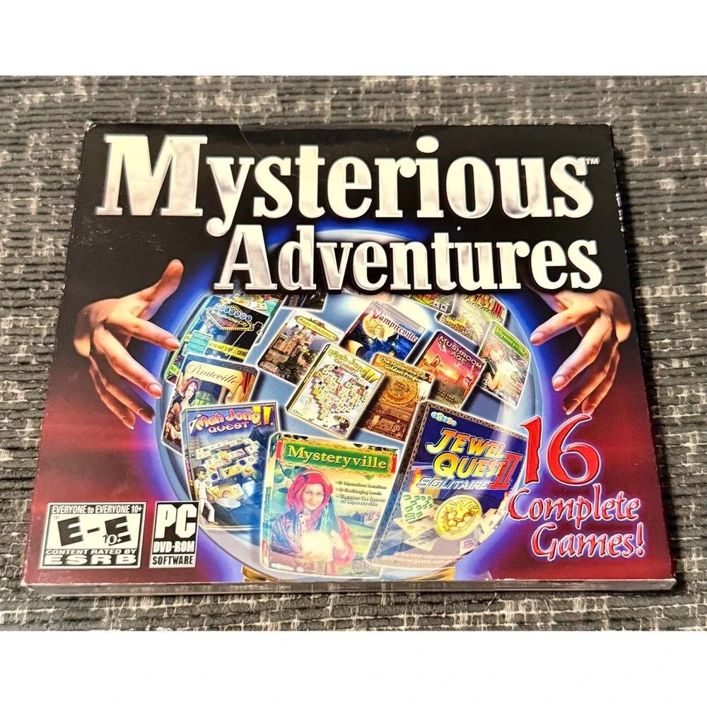 iWin Mysterious Adventures PC Game 16 Complete Games New Sealed Hidden Object