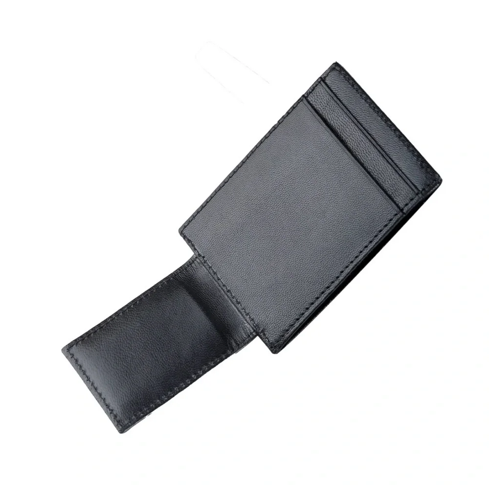 Dockers RFID Slim Magnetic Front Pocket Wallet, Black Leather
