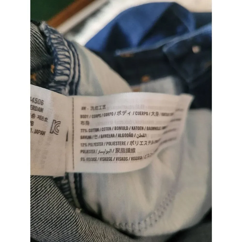 Hollister Hi-Rise Super Skinny Distressed Slanted Hem Jeans, Women's 8R/29